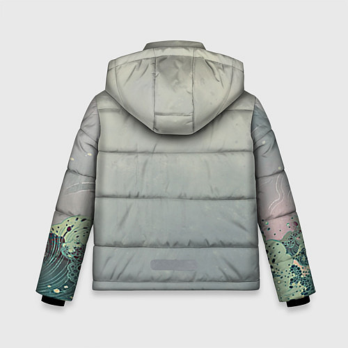 Зимняя куртка для мальчика Рыба / 3D-Черный – фото 2