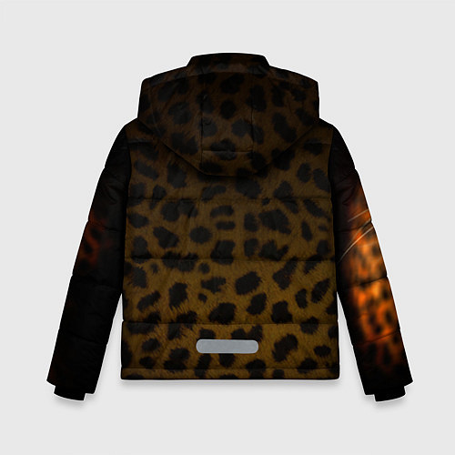 Зимняя куртка для мальчика Рык леопарда / 3D-Черный – фото 2