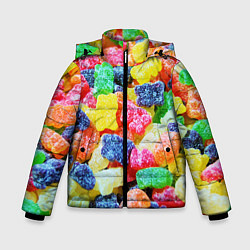 Куртка зимняя для мальчика Мармеладные мишки, цвет: 3D-светло-серый