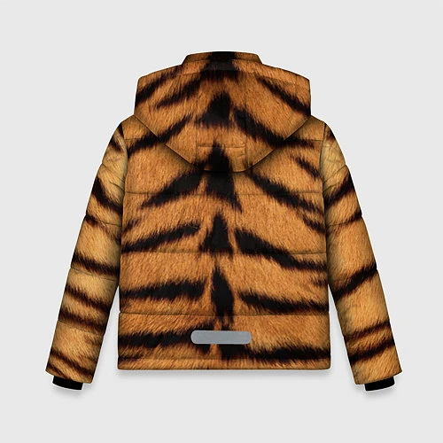 Зимняя куртка для мальчика Взгляд тигра / 3D-Красный – фото 2