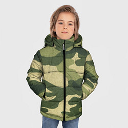 Куртка зимняя для мальчика Хаки, цвет: 3D-светло-серый — фото 2