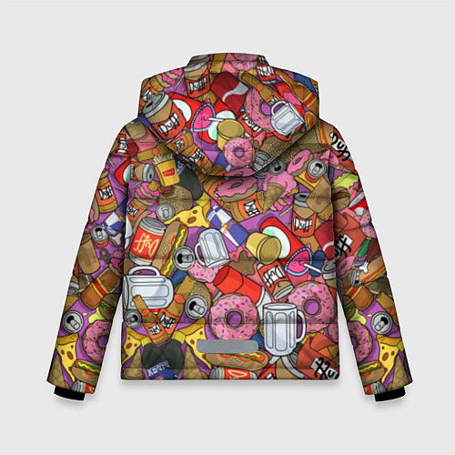 Зимняя куртка для мальчика Рай Гомера / 3D-Светло-серый – фото 2