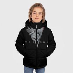 Куртка зимняя для мальчика Vikings Emblem, цвет: 3D-черный — фото 2