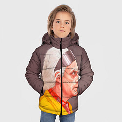 Куртка зимняя для мальчика Доктор Браун, цвет: 3D-красный — фото 2