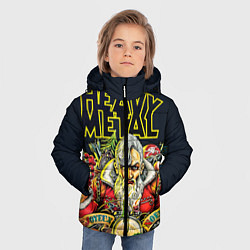 Куртка зимняя для мальчика Heavy Metal Santa, цвет: 3D-черный — фото 2