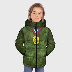 Куртка зимняя для мальчика Самый лучший дед, цвет: 3D-черный — фото 2