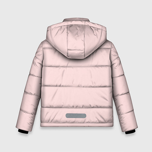 Зимняя куртка для мальчика Цветочное сердце / 3D-Черный – фото 2