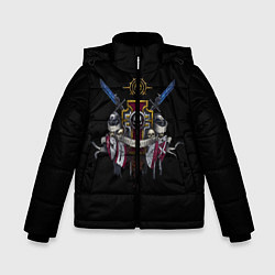 Куртка зимняя для мальчика Daemonium venatores, цвет: 3D-черный