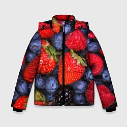 Куртка зимняя для мальчика Berries, цвет: 3D-светло-серый