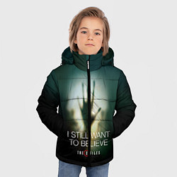 Куртка зимняя для мальчика X-files: Alien hand, цвет: 3D-черный — фото 2