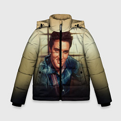 Куртка зимняя для мальчика Элвис Пресли, цвет: 3D-черный