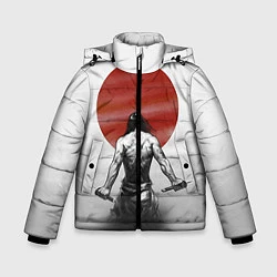 Куртка зимняя для мальчика Ярость самурая, цвет: 3D-черный