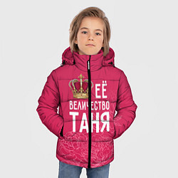Куртка зимняя для мальчика Её величество Таня, цвет: 3D-черный — фото 2