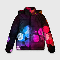 Куртка зимняя для мальчика Light Spots, цвет: 3D-черный