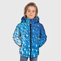 Куртка зимняя для мальчика Капли воды, цвет: 3D-светло-серый — фото 2