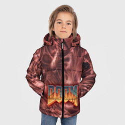 Куртка зимняя для мальчика DOOM Classic, цвет: 3D-черный — фото 2