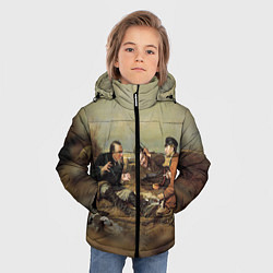 Куртка зимняя для мальчика Русские охотники, цвет: 3D-светло-серый — фото 2
