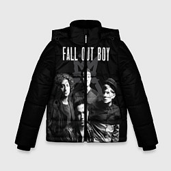 Куртка зимняя для мальчика Fall out boy band цвета 3D-черный — фото 1