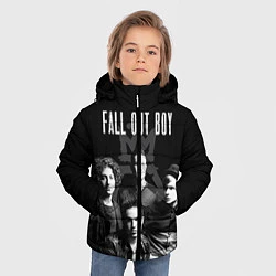 Куртка зимняя для мальчика Fall out boy band, цвет: 3D-черный — фото 2