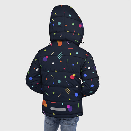 Зимняя куртка для мальчика Clublife Geometry / 3D-Красный – фото 4