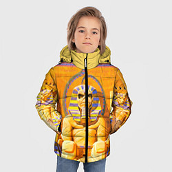 Куртка зимняя для мальчика Iron Maiden: Pharaon, цвет: 3D-светло-серый — фото 2