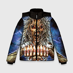 Куртка зимняя для мальчика Iron Maiden: Maidenfc, цвет: 3D-светло-серый