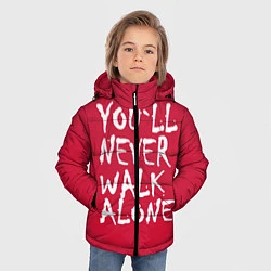 Куртка зимняя для мальчика You'll never walk alone, цвет: 3D-черный — фото 2