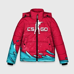 Куртка зимняя для мальчика CS:GO Water Elemental, цвет: 3D-черный