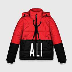 Куртка зимняя для мальчика Ali Boxing, цвет: 3D-светло-серый