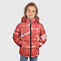 Куртка зимняя для мальчика Кусок мяса, цвет: 3D-красный — фото 2