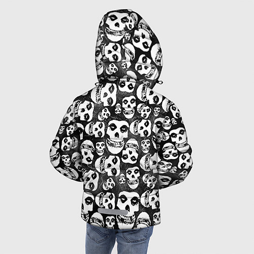 Зимняя куртка для мальчика Misfits Pattern / 3D-Светло-серый – фото 4