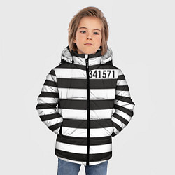 Куртка зимняя для мальчика Заключенный, цвет: 3D-черный — фото 2