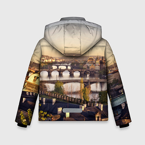 Зимняя куртка для мальчика Чехия Прага / 3D-Черный – фото 2