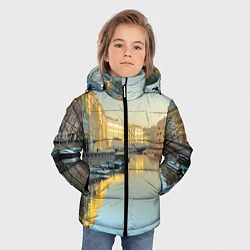 Куртка зимняя для мальчика Питер, цвет: 3D-светло-серый — фото 2