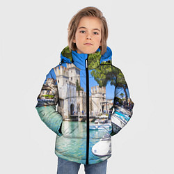 Куртка зимняя для мальчика Италия, цвет: 3D-светло-серый — фото 2