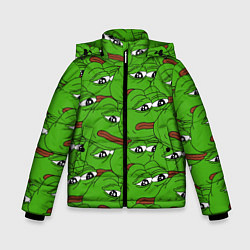 Куртка зимняя для мальчика Sad frogs, цвет: 3D-красный