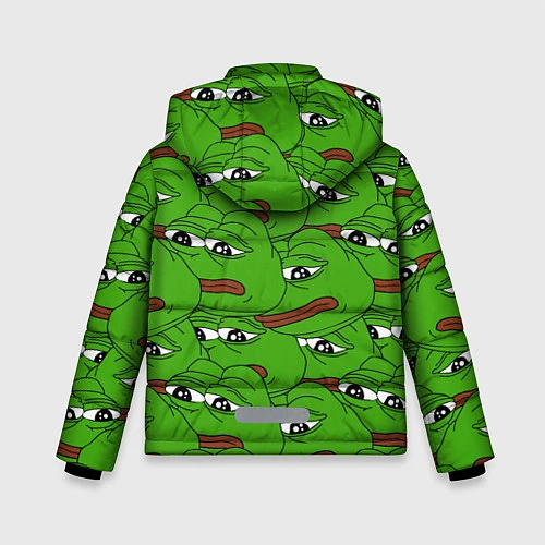 Зимняя куртка для мальчика Sad frogs / 3D-Черный – фото 2