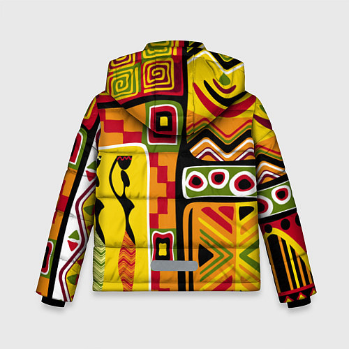 Зимняя куртка для мальчика Африка / 3D-Черный – фото 2