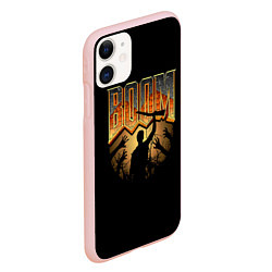 Чехол iPhone 11 матовый Zombie Boom, цвет: 3D-светло-розовый — фото 2