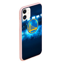 Чехол iPhone 11 матовый Golden State Warriors 6, цвет: 3D-светло-розовый — фото 2