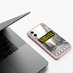 Чехол iPhone 11 матовый Nirvana City, цвет: 3D-светло-розовый — фото 2
