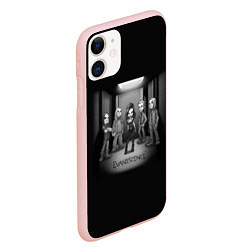 Чехол iPhone 11 матовый Evanescence Band, цвет: 3D-светло-розовый — фото 2