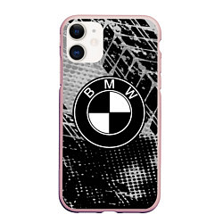 Чехол iPhone 11 матовый BMW Sport Drive, цвет: 3D-светло-розовый