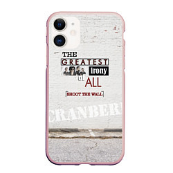 Чехол iPhone 11 матовый The Cranberries: Shoot The Wall, цвет: 3D-светло-розовый
