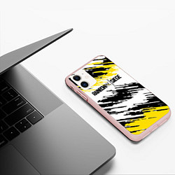 Чехол iPhone 11 матовый Rainbow Six Siege: Yellow, цвет: 3D-светло-розовый — фото 2