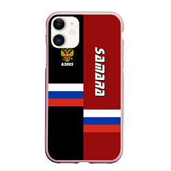 Чехол iPhone 11 матовый Samara, Russia, цвет: 3D-светло-розовый