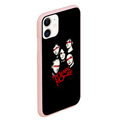 Чехол iPhone 11 матовый My Chemical Romance Boys, цвет: 3D-светло-розовый — фото 2