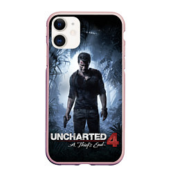 Чехол iPhone 11 матовый Uncharted 4: A Thief's End, цвет: 3D-светло-розовый