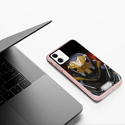 Чехол iPhone 11 матовый ANTHEM Soldier, цвет: 3D-светло-розовый — фото 2