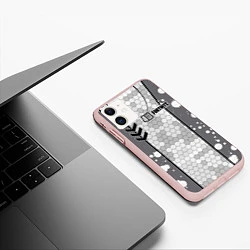 Чехол iPhone 11 матовый Fortnite: Мастер сюрикенов, цвет: 3D-светло-розовый — фото 2
